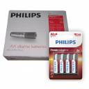 Pack de 12 blister de Pilas alcalinas Philips AA X 4 unidades