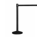 Poste metalico para filas negro