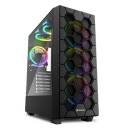 Gabinete Sharkoon RGB Hex negro