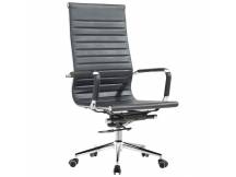 Silla de oficina Eames EA119 cuerina negra