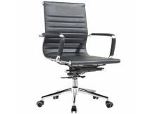 Silla de oficina Eames EA117 cuerina negra