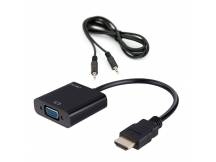 Adaptador HDMI (M) a VGA (H) caudio