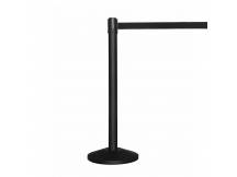 Poste metalico para filas negro