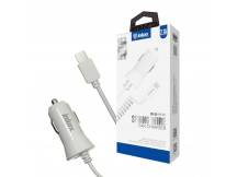 Cargador auto Inkax c/Cable MicroUSB integrado 2.1A