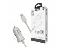 Cargador auto Inkax c/Cable Iphone integrado 2.1A