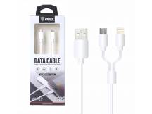 Cable Inkax MicroUSB/Iphone 2.1A 2 en 1