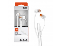 Auriculares JBL T110 manos libre blanco