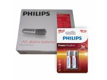 Pack de 12 blister de Pilas alcalinas Philips AA X2 unidades