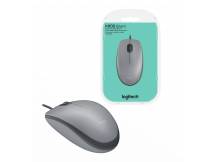 Mouse Logitech M110 silent ptico usb silver