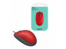 Mouse Logitech M110 silent ptico usb rojo