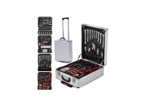 Caja de herramientas con 386 accesorios y carrito