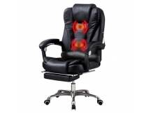 Silla ejecutiva Miles con apoya pies y 2 puntos de masaje negro
