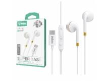 Auriculares Inkax tipo-C blancos