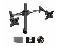 Soporte dual de escritorio para monitor hasta 27''