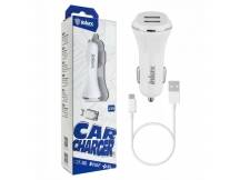 Cargador auto Dual Inkax ccable Micro USB 2.1A