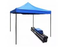 Gazebo plegable c/toldo super reforzado 4.5x3 mts azul