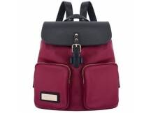 Mochila Gaston Luga Prlan Negro/Bordeaux