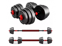 Set de mancuernas Randers + barra + 20kg