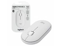 Mouse Logitech M350S Pebble 2 bluetooth blanco