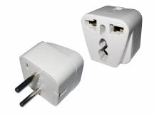 Adaptador de ficha universal a 2 en linea