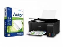 Impresora Epson multifuncion + resma de 500 hojas