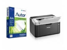 Impresora Brother Laser HL-1212W + resma hojas A4