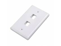 Plaqueta RJ45 NRG+ 2 puertos blanca