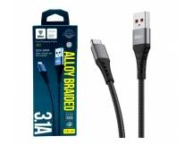 Cable Inkax USB-C 60w 1m negro