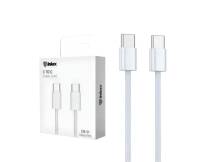 Cable Inkax USB-C 60W 1m blanco