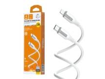 Cable Inkax USB-C a Lightning 3.1a 1m blanco