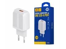 Cargador Inkax USB-A 2.1a blanco