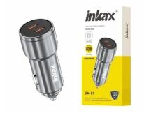 Cargador auto Inkax USB-Cx2 QC3.0 60W gris