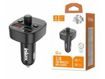 Cargador auto Inkax USB-Ax2 3.1a 15w MP3 / FM / BT