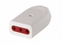Ficha 3L hembra con tierra blanco Conatel