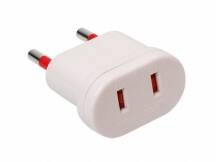 Adaptador S/T americana a ficha S/T blanco Conatel