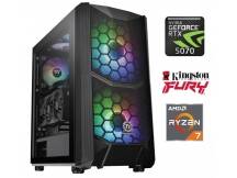 Equipo Gamer Ryzen 7 9800X3D, 32GB, 1TB NVMe, RTX 5070 12GB