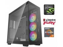 Equipo Gamer Ryzen 7 9800X3D, 32GB, 1TB NVMe, RTX 5070 12GB