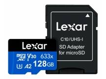 Memoria microSDXC Lexar 128GB 633x UHS-I Blue Series