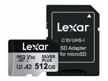 Memoria microSDXC Lexar Pro 512GB Silver Plus