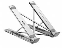 Soporte y HUB Unitek para Notebook aluminio plegable