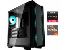 Equipo Gamer Ryzen 5 5600X, 16GB, 1TB NVMe, RX7600 CL 8GO