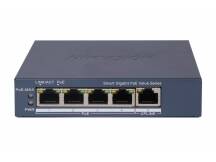 Switch PoE Hikvision Smart 4 puertos gigabit