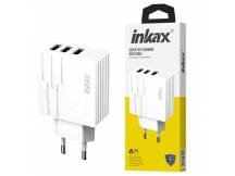 Cargador Inkax 3xUSB-A 28W 2.1A blanco