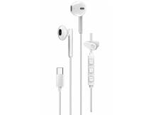 Auriculares Genius HS-M366 USB-C blancos