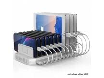 Estaci�n de carga USB Unitek 10 puertos QC 3.0 96W