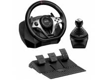 Volante Genius SpeedMaster X1 con vibracion, pedales y cambios