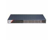 Switch PoE Hikvision Smart 24 puertos gigabit 370w