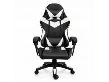 Silla Gamer ergon�mica con masajes negra y blanca