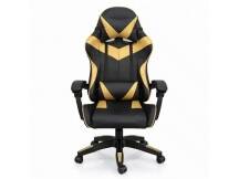 Silla Gamer ergon�mica con masajes negra y dorada