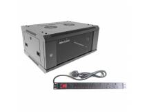 Rack Hikvision 4U + PDU de 6 unidades
